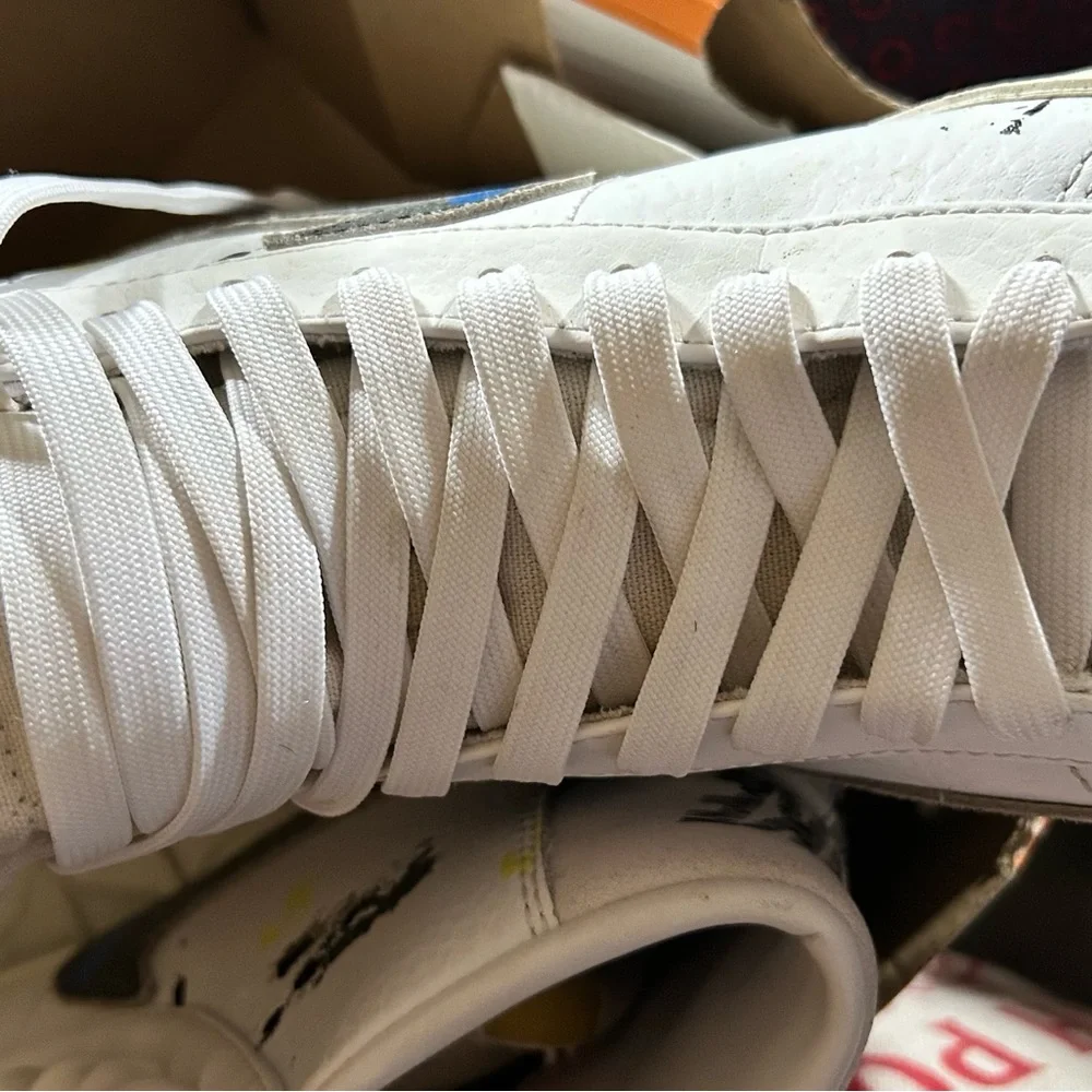 Nike White Sneakers with Colorful Accents